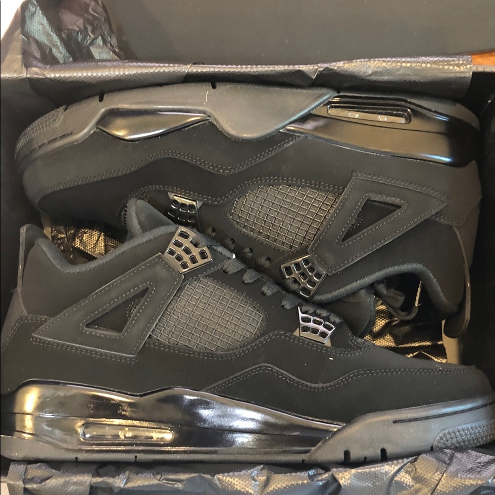 Nike Air Jordan Black Cat Suede Men's Sneakers